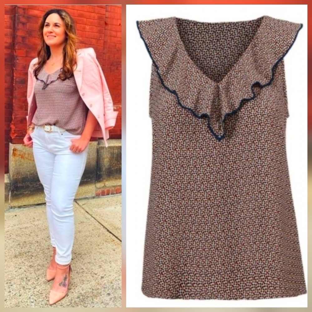 ❤️ CABI STELLAR SLEEVELESS FLOWY TOP / BLOUSE, LARGE